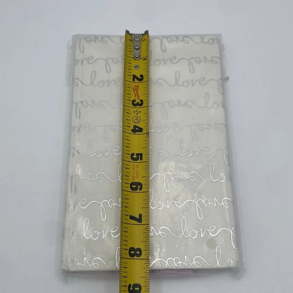 Kate Spade Love Bridal Journal 8.25” X 5.25” Bone Silver Script 200 Lined Pages